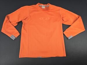 Salomon Long Sleeve Perform Base‎ Layer Shirt Orange Men Medium Moisture Wicking